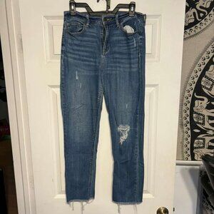 Women’s Distressed Slim-Fit Jeans – Size 6